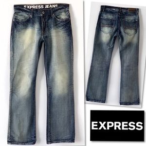 Express Jeans - EXPRESS LOW RISE BOOT CUT KINGSTON JEANS 32 X 34 Express Jeans - EXPRESS LOW RISE BOOT CUT KINGSTON JEANS 32 X 34